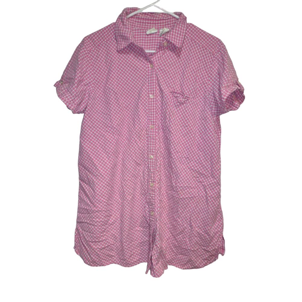 Duo Maternity Women's Button Up Shirt Size Large
